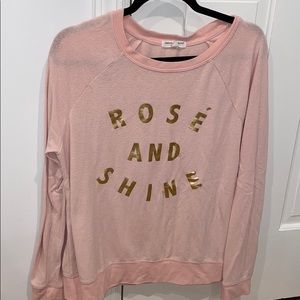 Rose and shine sweater